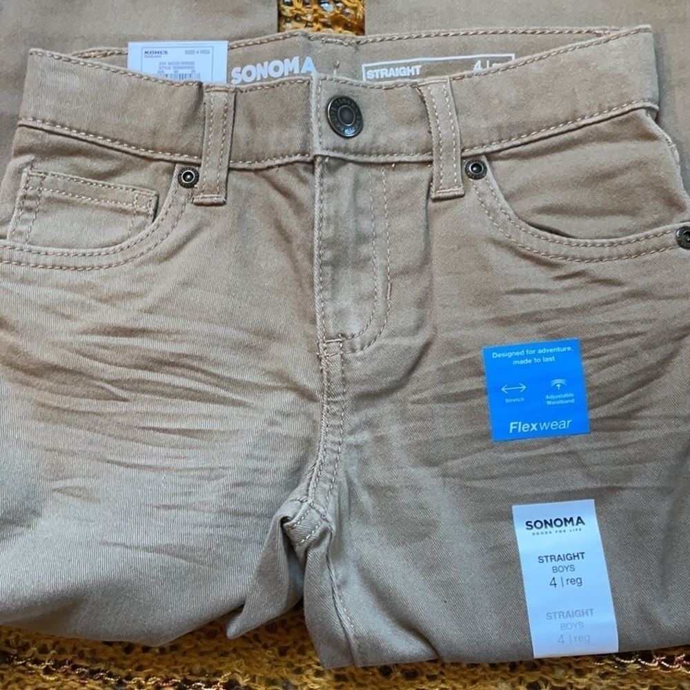 🤗NWT Sonoma straight pants wood bridge size 4 reg - Picture 6 of 10